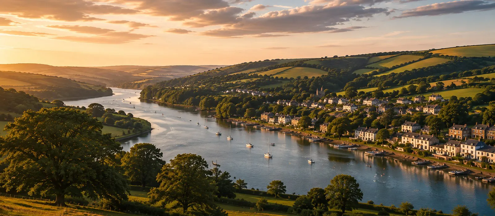 Residential property and countryside in Devon