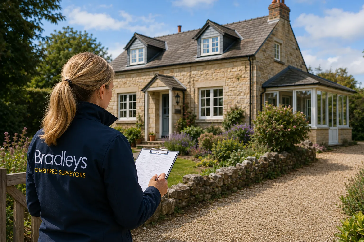 Traditional residential property being professionally assessed for a probate valuation